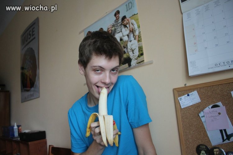 Z bananem...