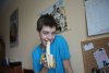 Z bananem...