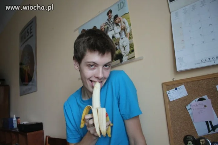 Z bananem...