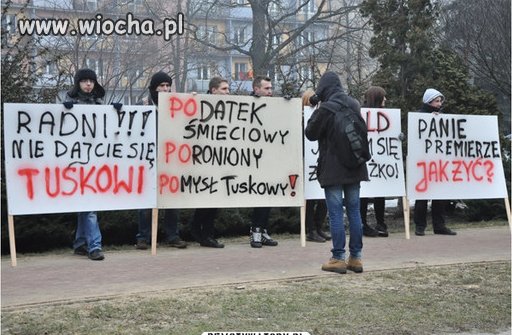 Protest w Warszawie 