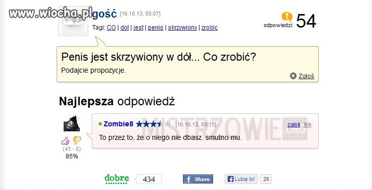 Penis jest skrzywiony w dół... co zrobić?