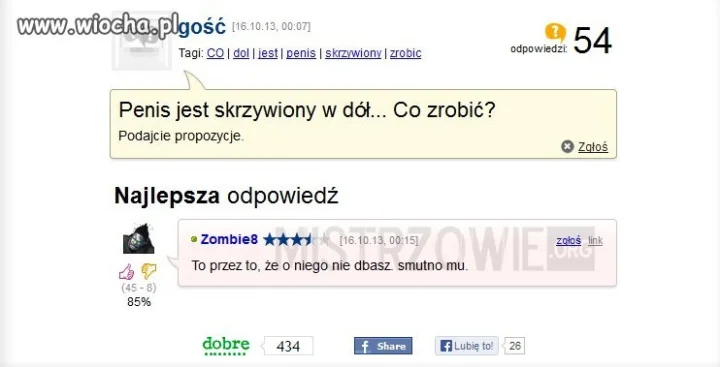 Penis jest skrzywiony w dół... co zrobić?