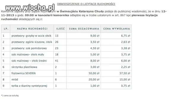 Licytacja pani "komornik"