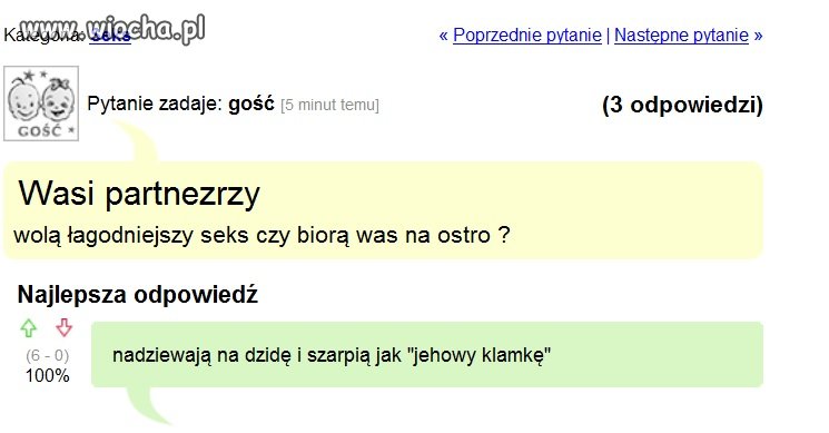 Pytanie i odpowiedź 