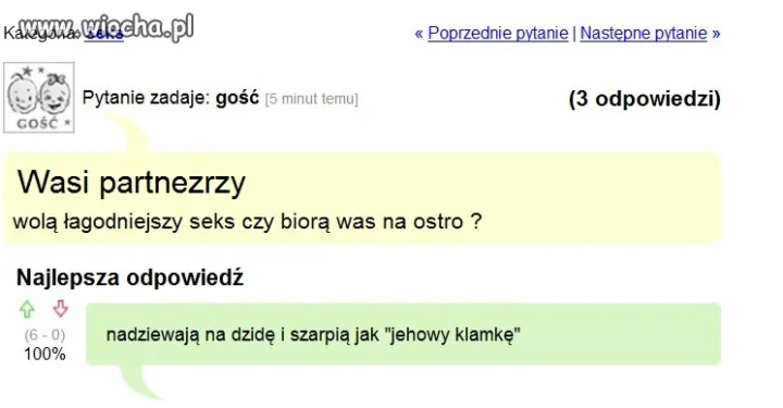 Pytanie i odpowiedź 