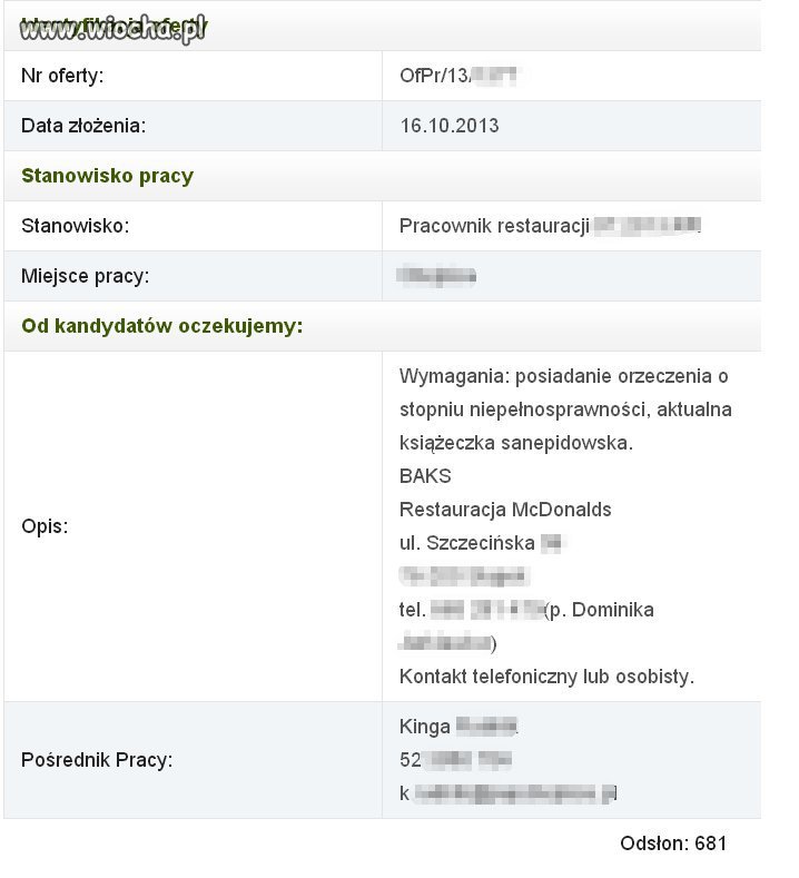 Chcesz pracować w McDonalds?