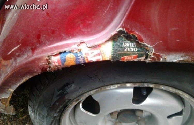 Poprawki blacharskie po polsku.