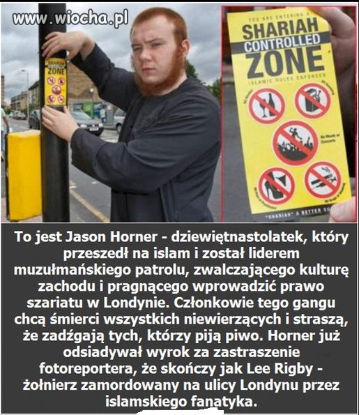 Rudy konwertyta chce prawa szariatu w Londynie
