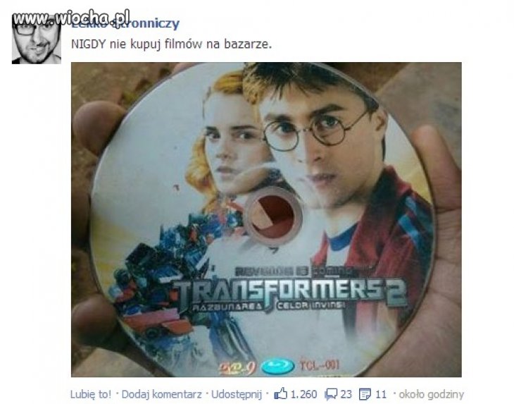 Nigdy nie kupuj filmów na bazarze...