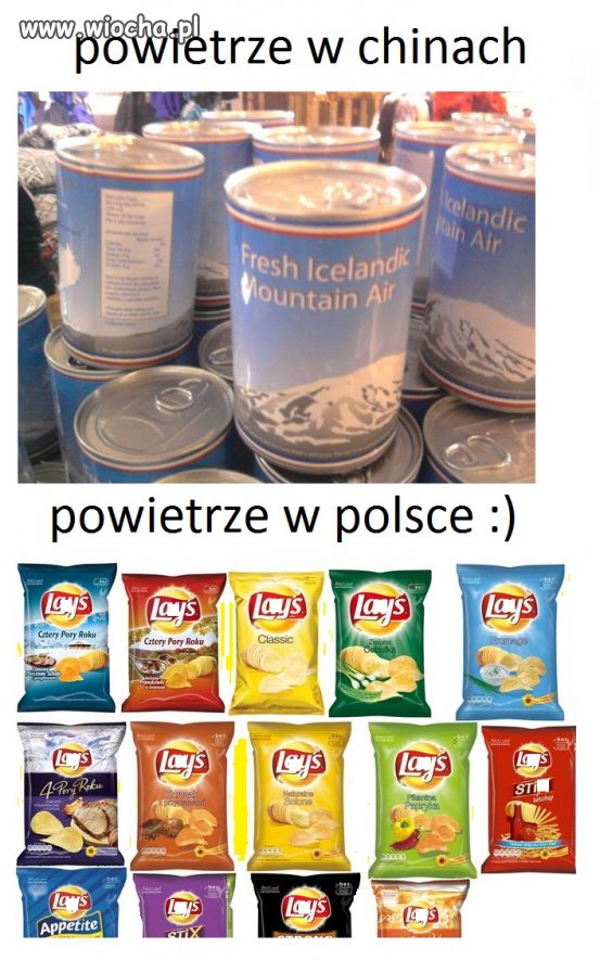 Powietrze w Chinach, a powietrze w Polsce...