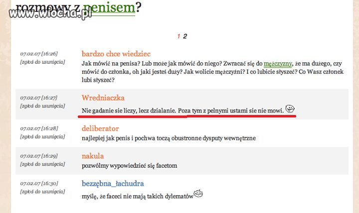 Rozmowy z penisem