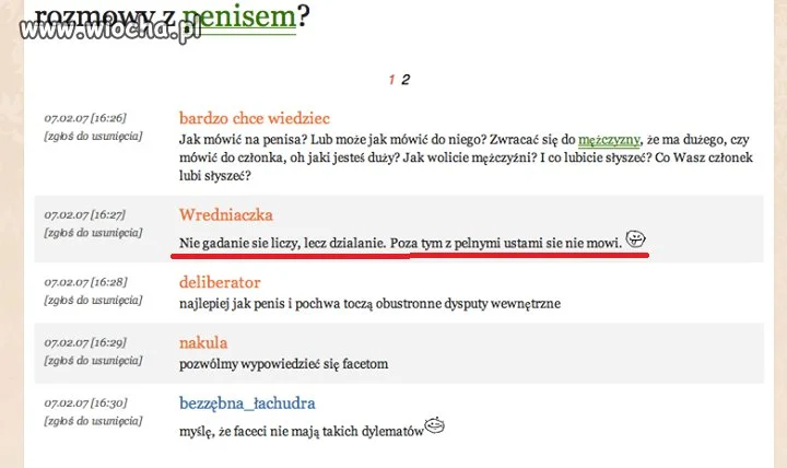 Rozmowy z penisem