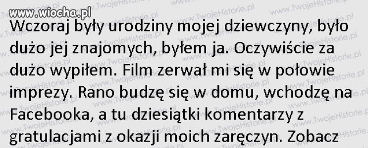 Nie pij za dużo