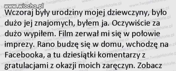Nie pij za dużo