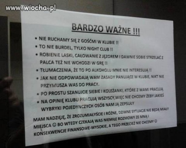 Bardzo ważne 