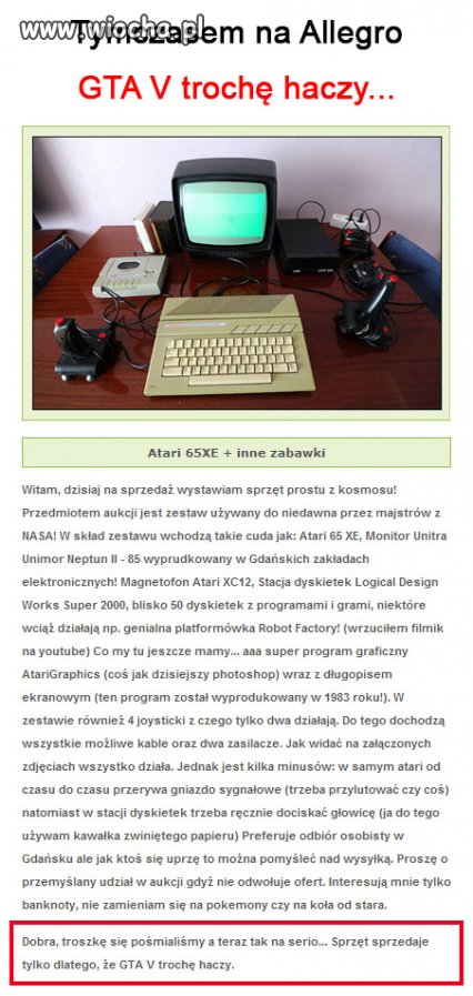 GTA V trochę haczy...