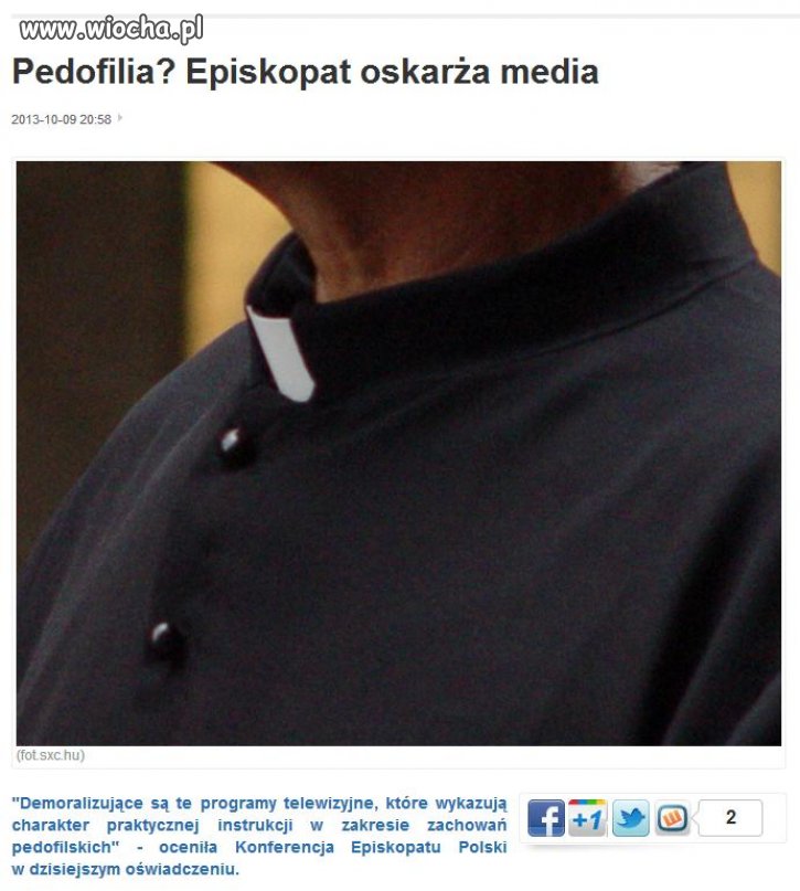 Media winne pedofilii duchownych.
