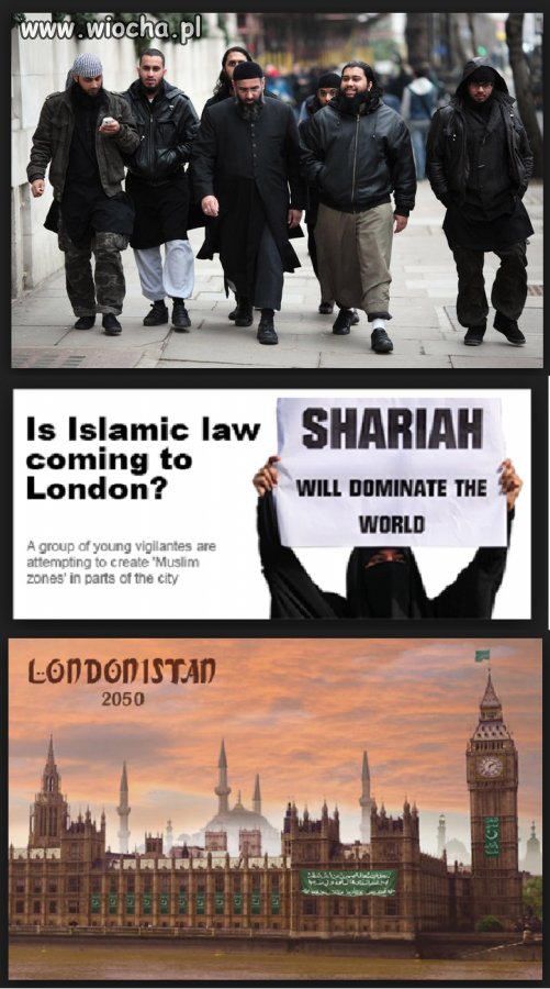 Muslimskie patrole na ulicach Londynu.