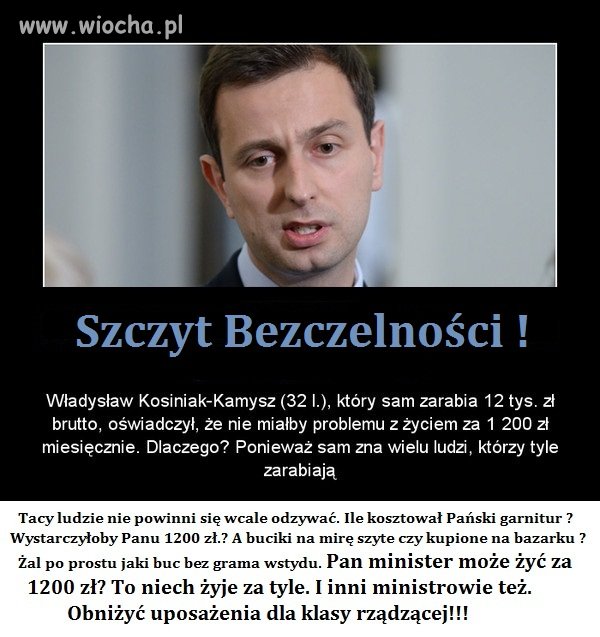 Ministrze weź moją pracę za 1 200 zł
