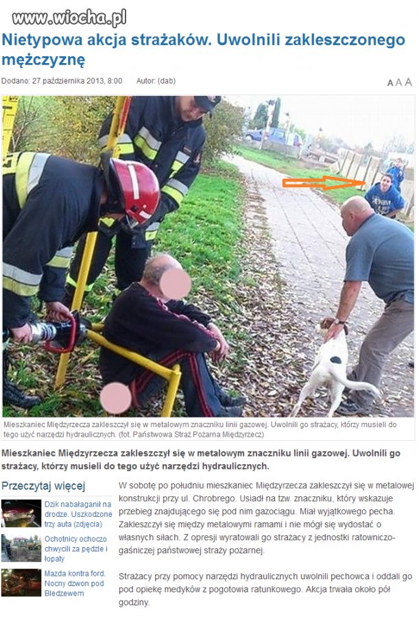 Staruszek miał pecha 