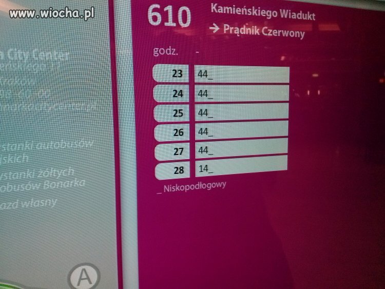 Rozkład jazdy MPK