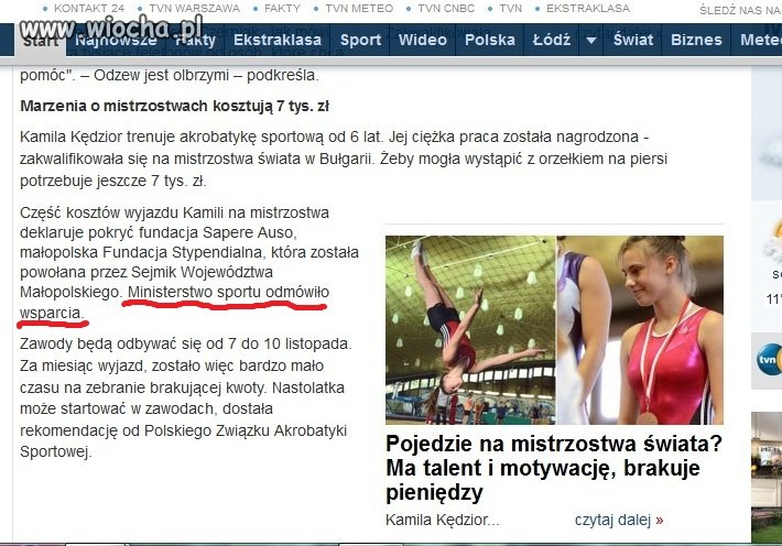 Chora polityka ministerstwa sportu