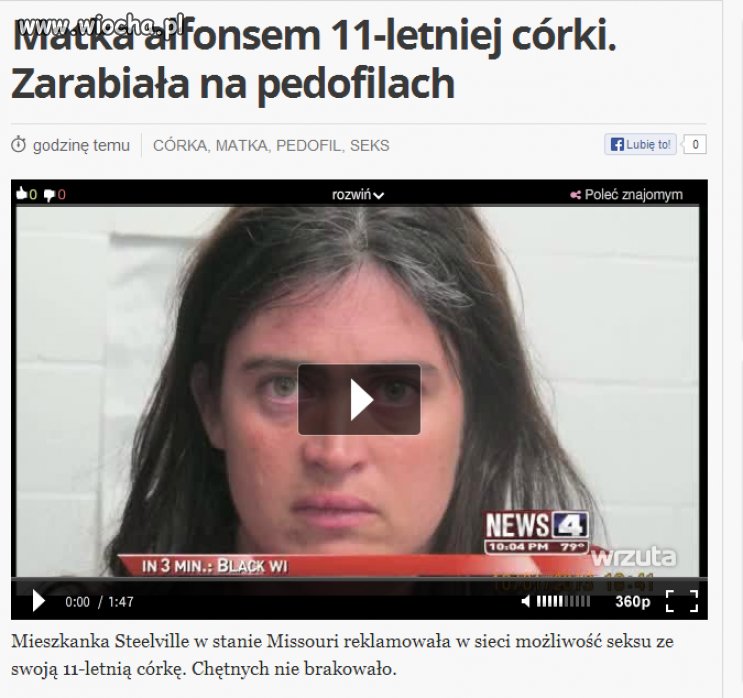 Matka oddawała swoje dziecko w ręce pedofilów...