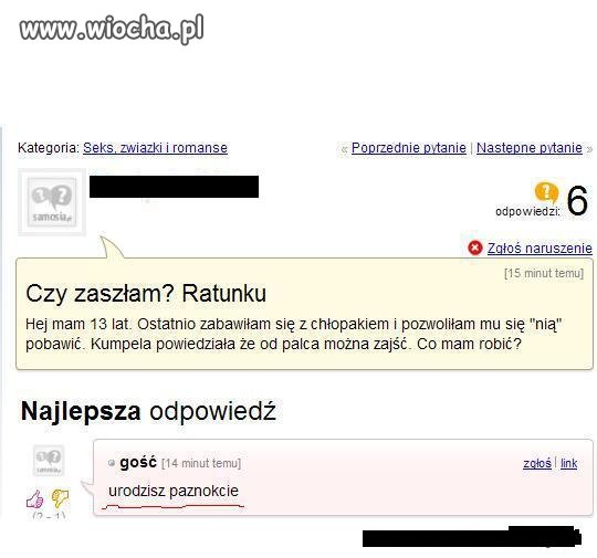 Czy zaszłam? Ratunku