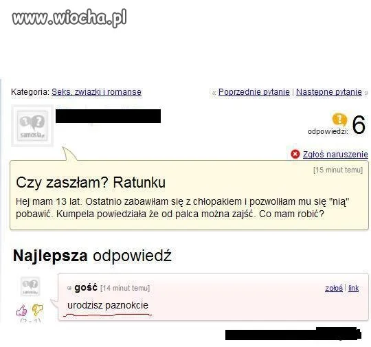 Czy zaszłam? Ratunku