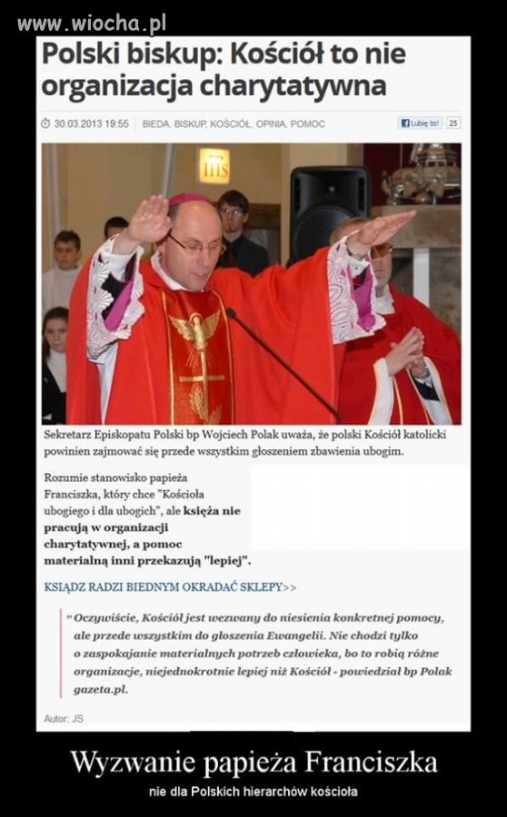 Słowa Franciszka nie dla naszych księży...