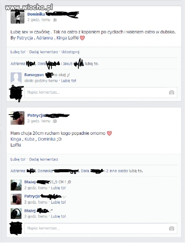 Zabawy dzisiejszych gimnazjalistek