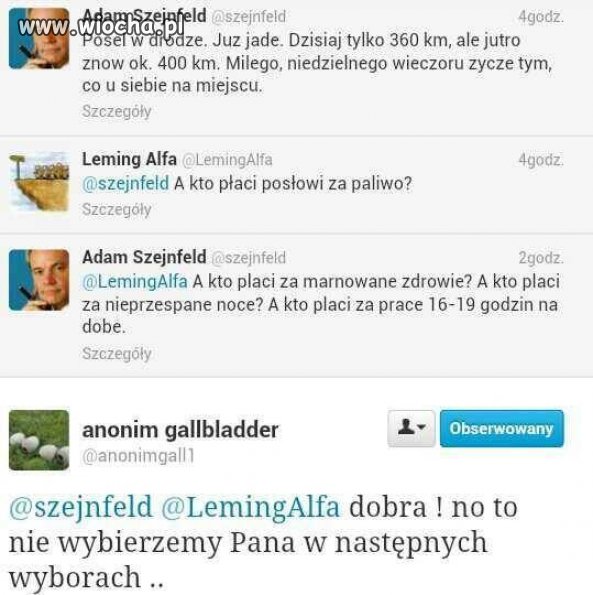 Biedny poseł...