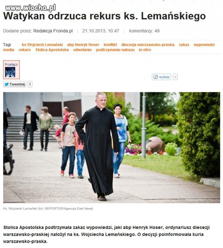 Nie warto być przyzwoitym księdzem... 