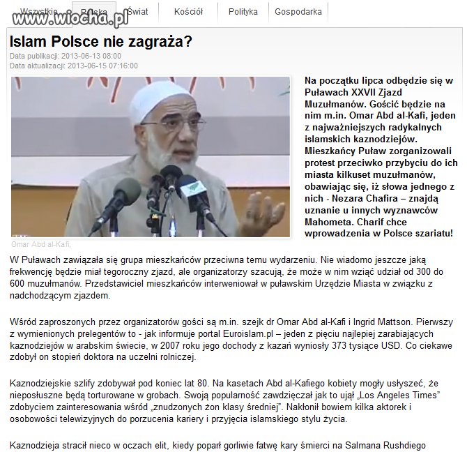Artykuł dla tych, którzy twierdzą, że Polsce