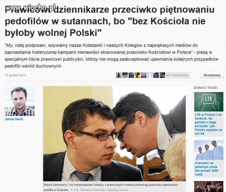 Prawicowi obrońcy pedofilii!!!