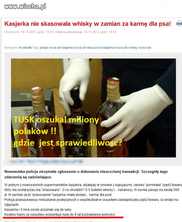 Wiocha z whisky