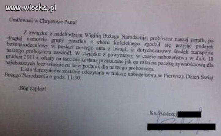 Łaskawie się zgodził...