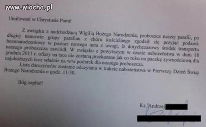 Łaskawie się zgodził...