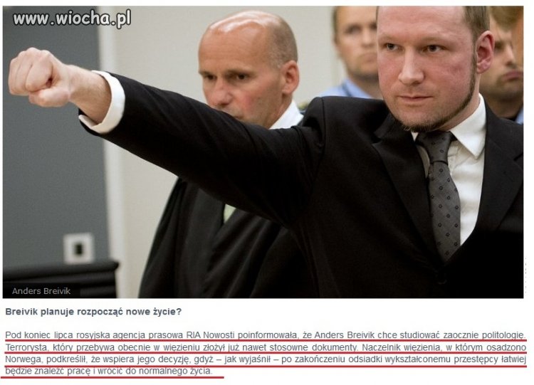 Breivik wybiera się na studia!