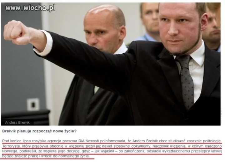 Breivik wybiera się na studia!