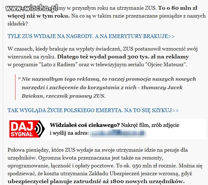 Aż tyle kosztuje nas ZUS