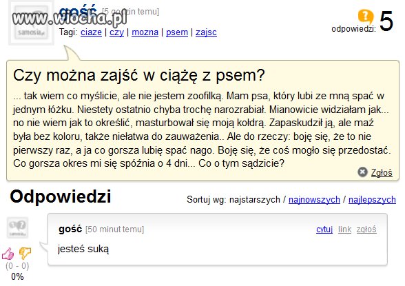 Bo ja lubię spać z Psem