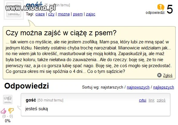Bo ja lubię spać z Psem