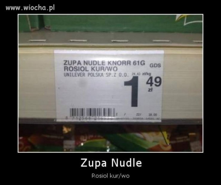 Zupa nudle