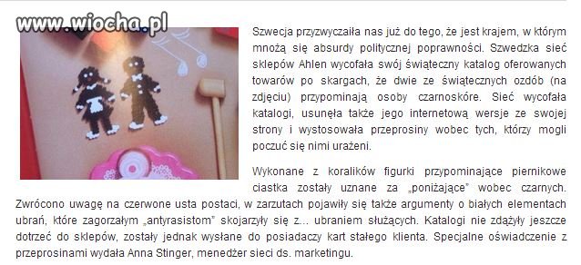 Z cyklu: absurdy politycznej poprawności.