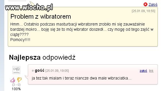 Problem z wibratorem