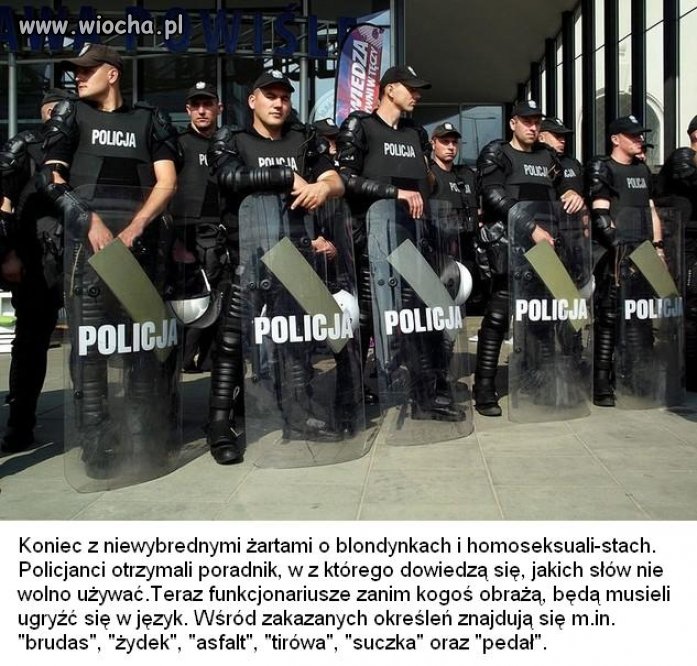 Pedał, asfalt, brudas". Tego policjant już nie powie