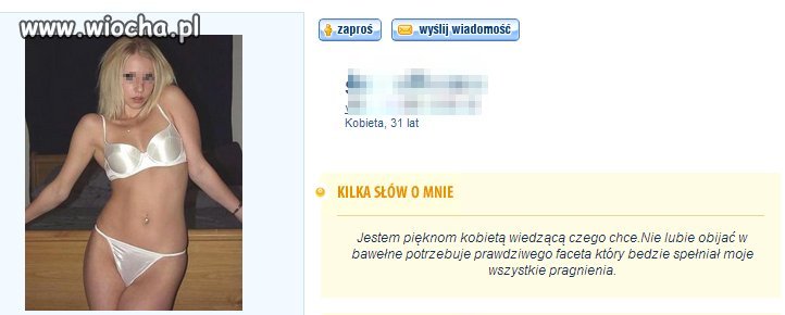 Być "pieknom i obijać w bawełne".