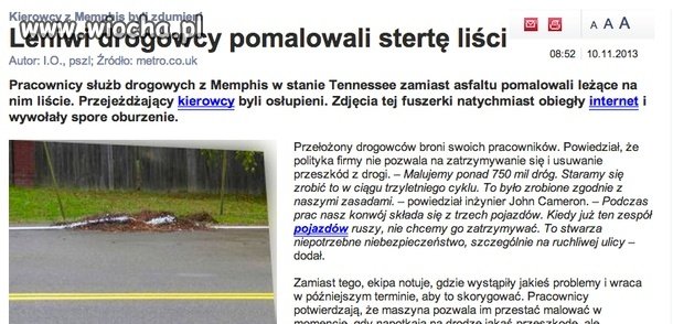 To jednak nie tylko u nas 