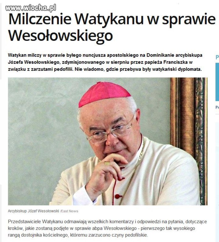 Watykan nadal chroni pedofilów!!!